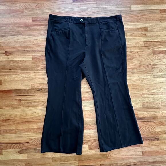 ANTHROPOLOGIE x The Essential Trouser Women's Black Size 26w Officecore Workcore - Picture 2 of 8